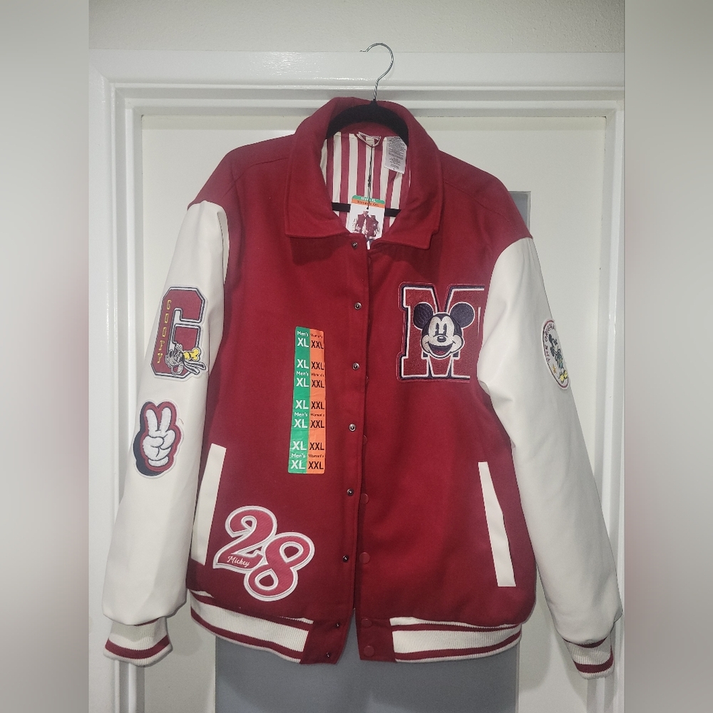 Disney Varsity Jacket - Red - Unisex